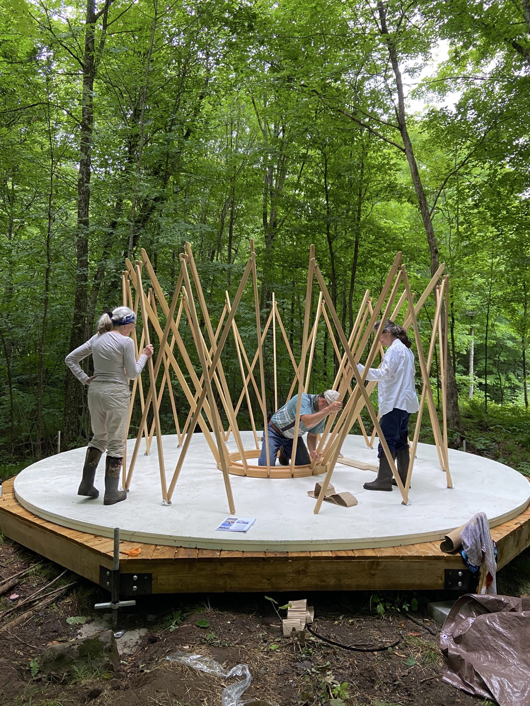 Spreading out the structure of the Yurt